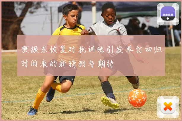 樊振东恢复对抗训练引发单打回归时间表的新猜测与期待
